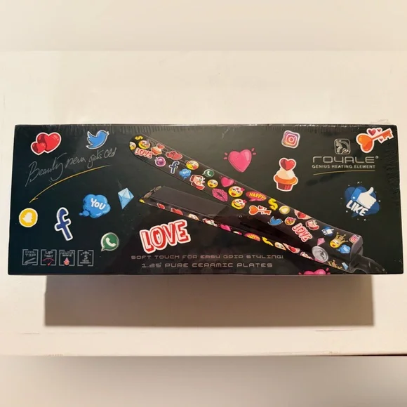 Royale Hair Straightener with Emoji Design - Picture 1 of 9